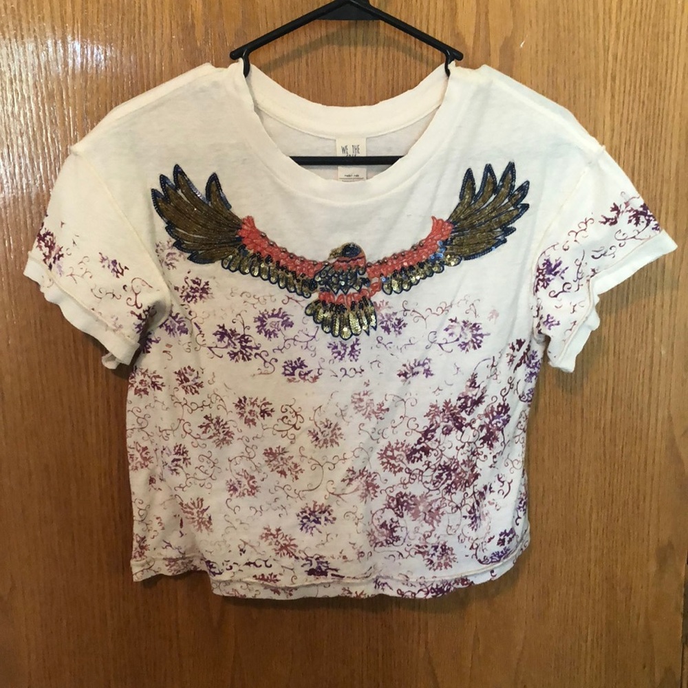 We the Free sequin eagle tee